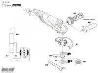 Bosch 3 601 GA4 100 Gws 18-125 Pl Inox Angle Grinder 18 V / Eu Spare Parts